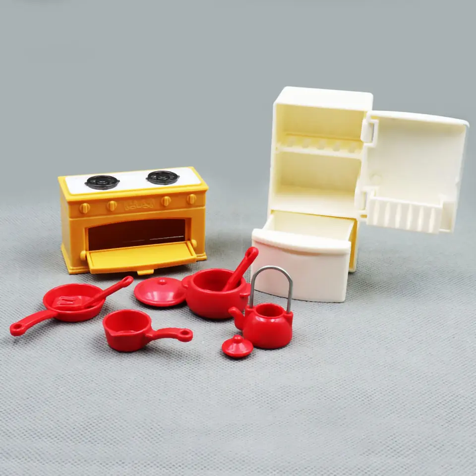 Miniature Furniture 1:12 Dollhouse Kitchen Livingroom Bedroom Set DIY Scene Doll Play Decoration Girl Toy House Gift