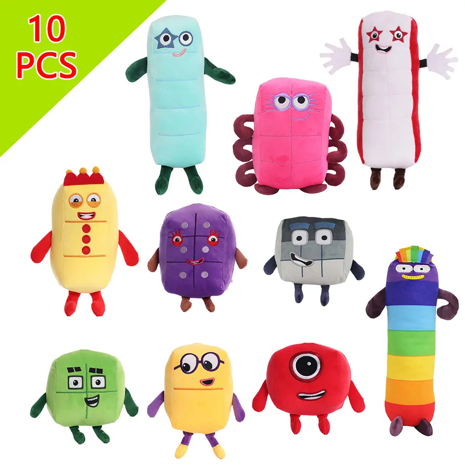 Cartoon Digital Movie Anime Stuffed Toy 14-30 Cm Early Childhood Education Digital Plush Doll Pillow Birthday Christmas Gift