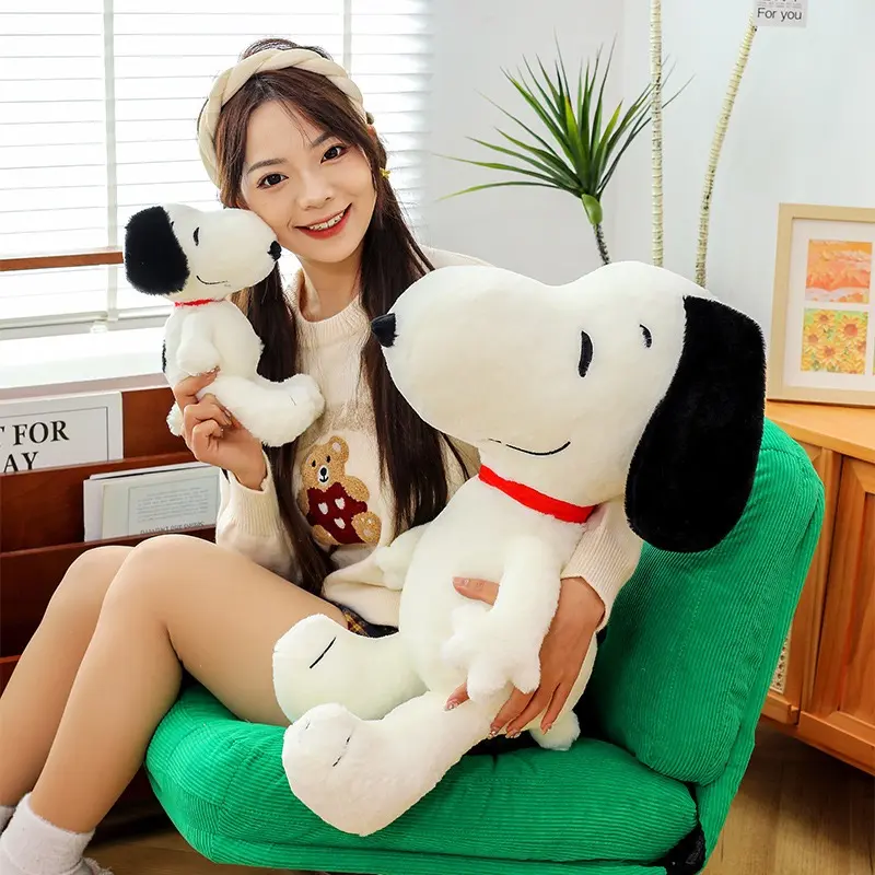 25/50/65/80cm Peanuts Snoopy plush soft toys Anime Comfortable Hug Plushies Birthday Gifts for Child Girl