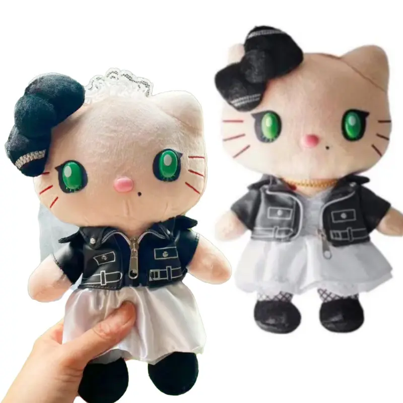 25CM Sanrio  Plush Stuffed Toy Kuromi Plush Doll Halloween Ghost Baby Chucky Cute Kitty Halloween Party Decoration Props Gift
