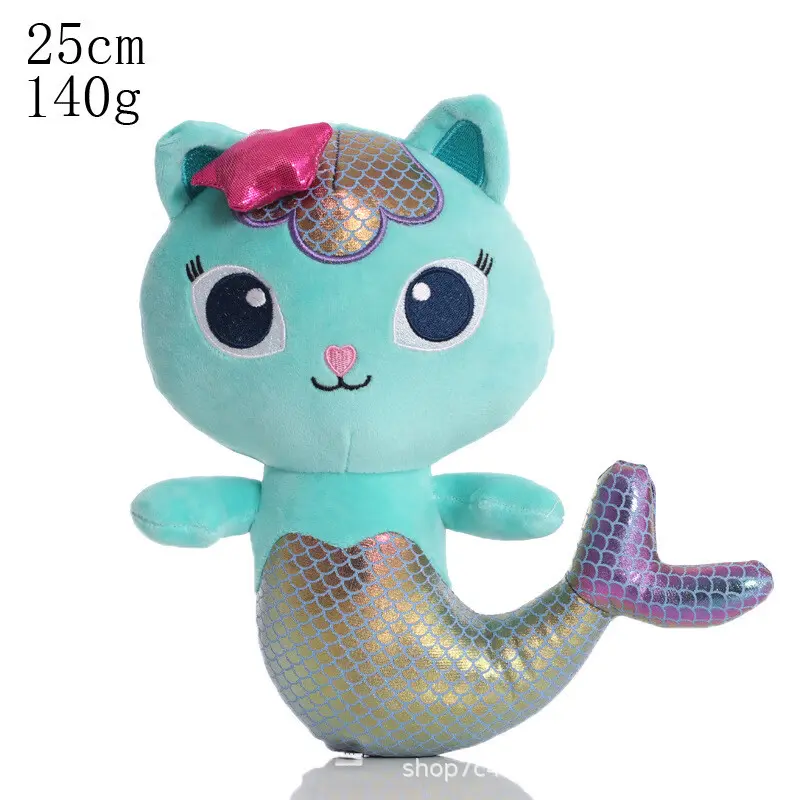 Hot Gabby Dollhouse Plush Toy Mercat Cartoon Stuffed Animals Smiling Cat Car Cat Hug Gaby Girl Dolls Kids Birthday Gifts