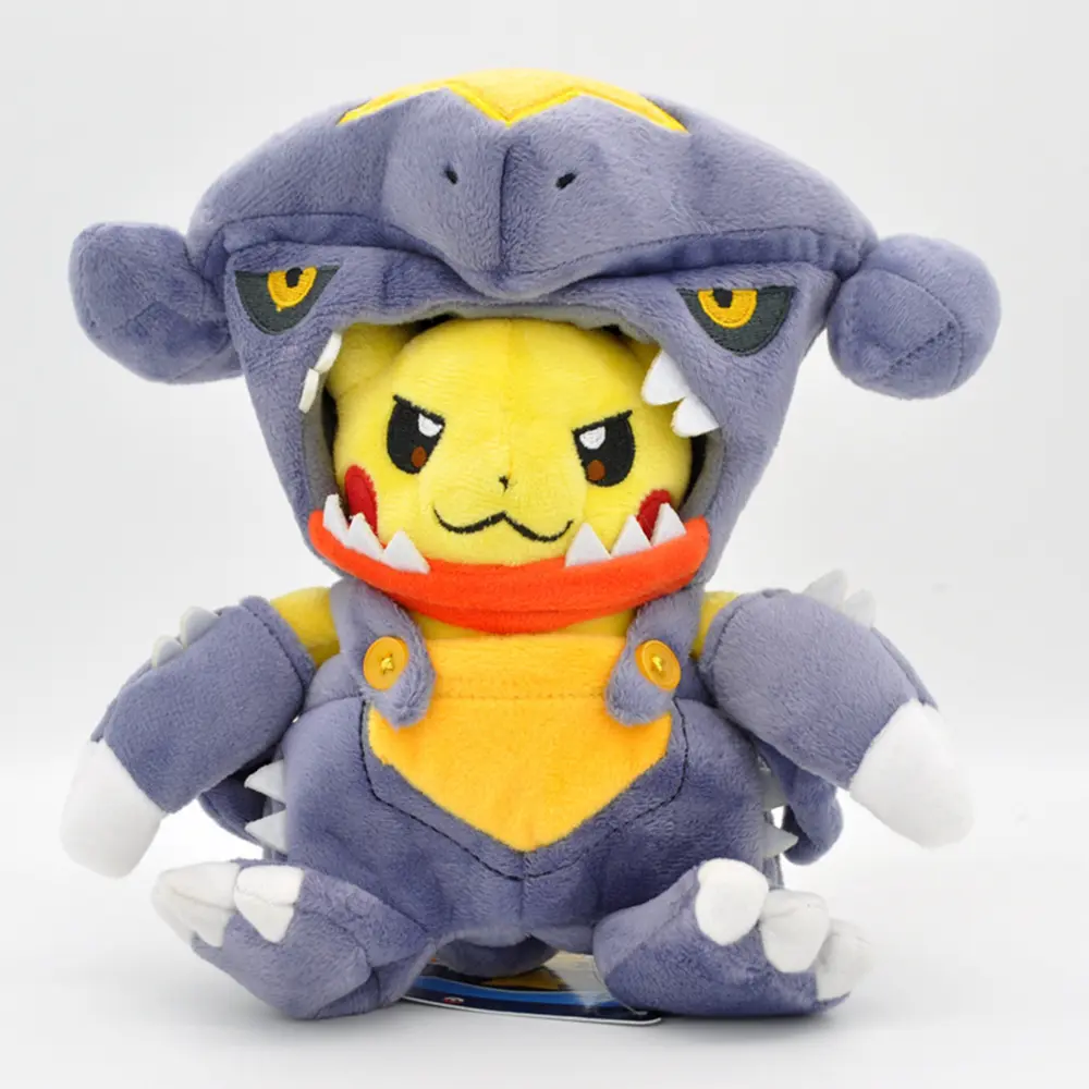 Cosplay Pikachu Pokemon Plush Eevee Charizard Snorlax Garchomp Tyranitar Hydreigon Ampharos Stuffed Doll Toy For Kid Miniso Gift