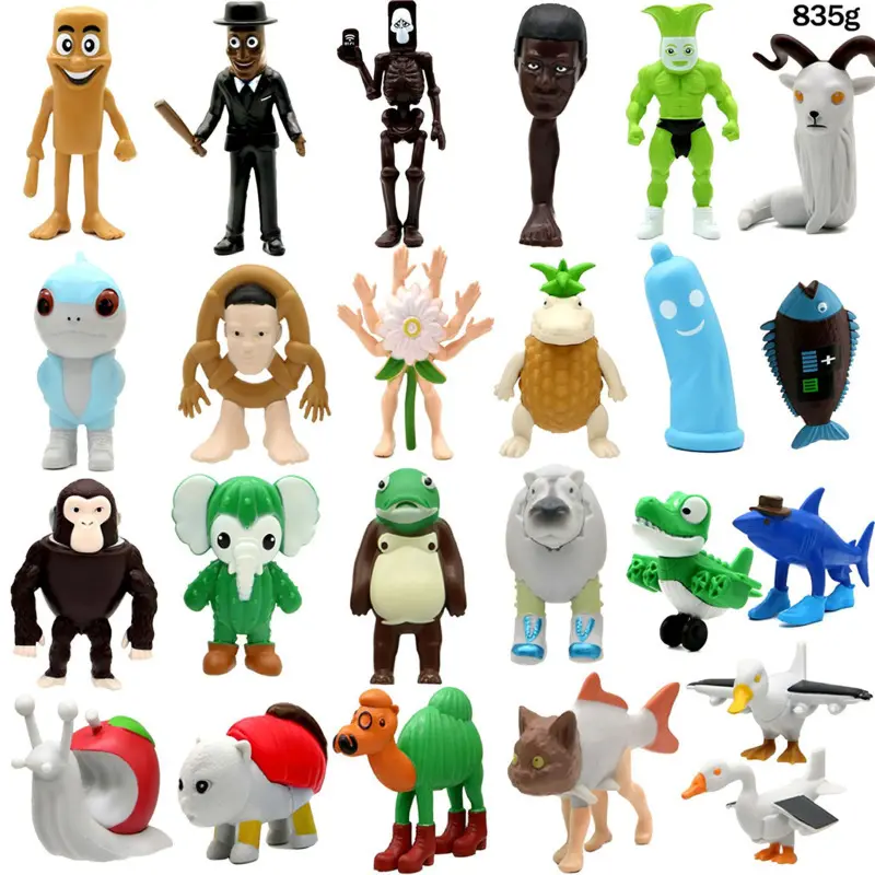 Italian Brainrot AI  Animals Tung Tung Tung Sahur Figure Tralalelo Tralala Figurine Doll Toy Desk Decoration Model Ornament Gift