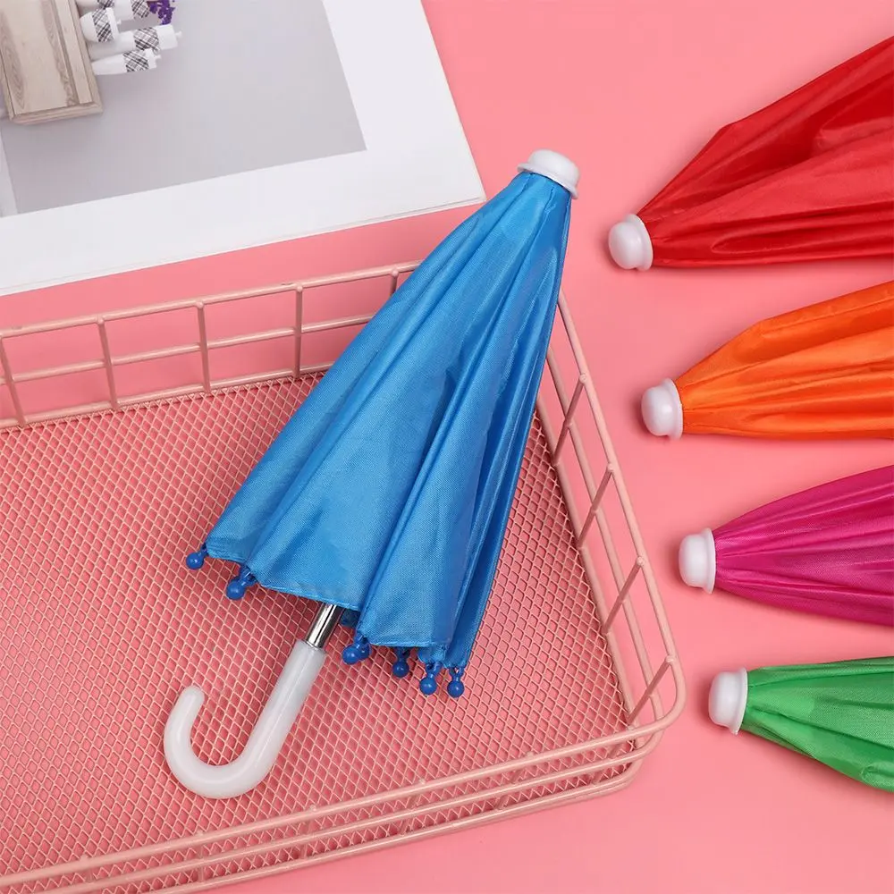New Style Colorful Plastic Mini Umbrella Rain Gear Toy Umbrella Baby Toy Girl Gift Doll Embellishment Doll Clothing Decoration