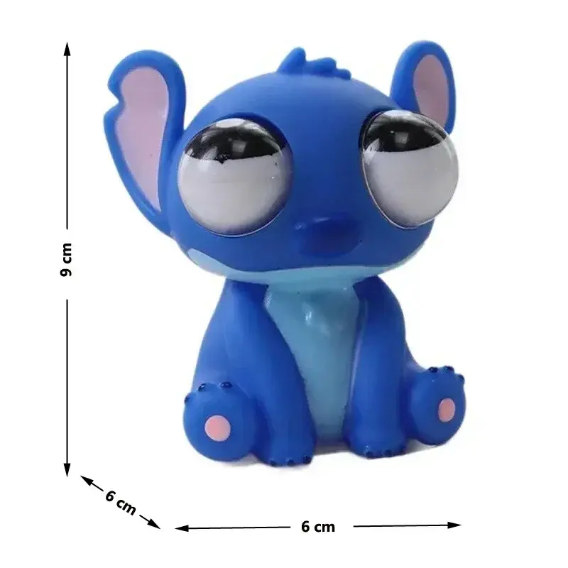 Funny Squeeze Disney Stitch Decompression Toy Stitch Model Pop-eyed Stitch Pinch Doll Cartoon Children's Character  Healing Gift