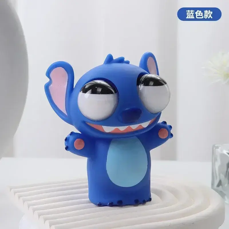 Funny Squeeze Disney Stitch Decompression Toy Stitch Model Pop-eyed Stitch Pinch Doll Cartoon Children's Character  Healing Gift