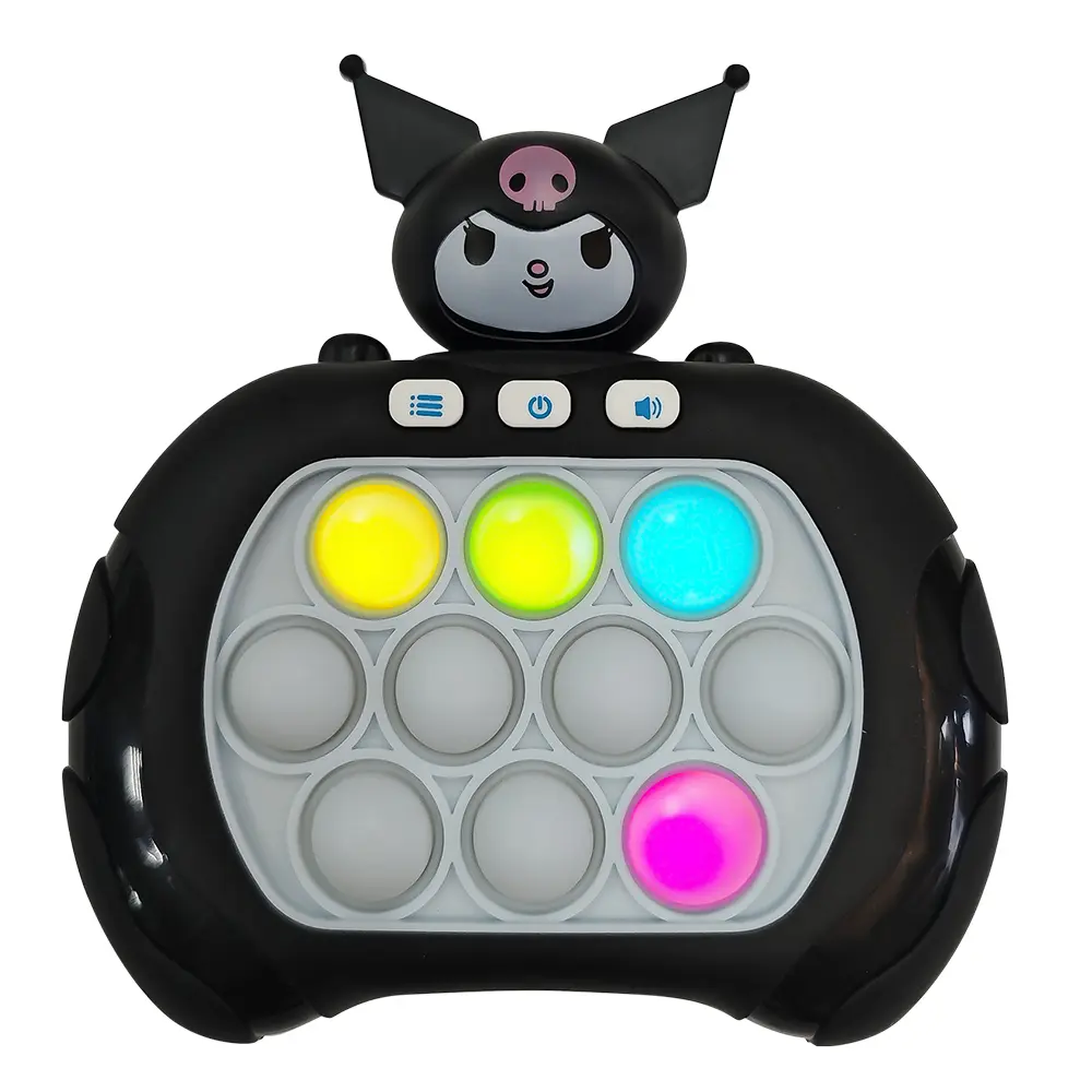 New Kuromi Quick Push Game Pop up Fidget Bubble Electronic Pop it Pro Game Light Stress Relief Toy Adult and Children's Gift toy