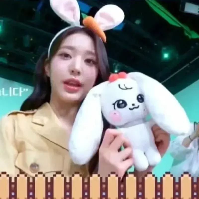 Kpop IVE Cherry Plush Kawaii Cartoon Jang Won Young Plushies Doll Cute Stuffed Toys Pillows Home Decoration Gifts 아이브