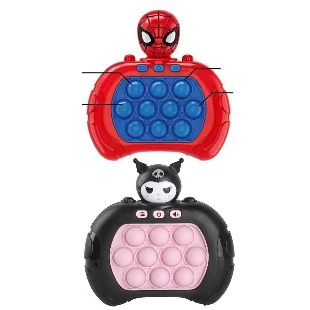 Sanrio Anime Toy Cinnamoroll Kuromi Cartoon Quick Push Game Console Puzzle Press Toy Kawaii Children's Birthday Gift