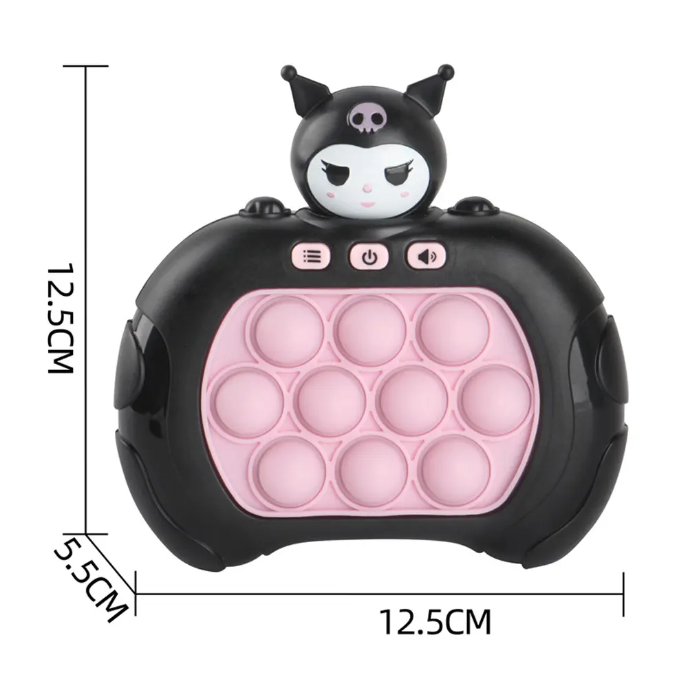 Sanrio Anime Toy Cinnamoroll Kuromi Cartoon Quick Push Game Console Puzzle Press Toy Kawaii Children's Birthday Gift