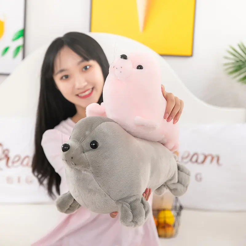 23cm Soft Seal Plush Toys Cute Sea World Animal Stuffed Doll Sea Lion Plush Children Gift