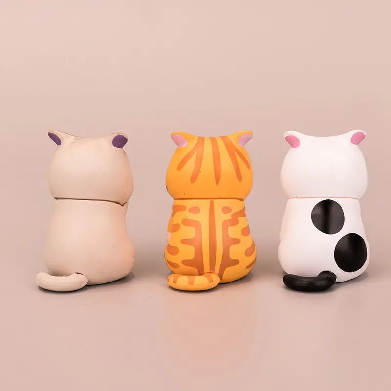1pc Cover Your Face Cat Figure Cartoon Anime Peripheral Kitten Doll Toy Cake Ornaments