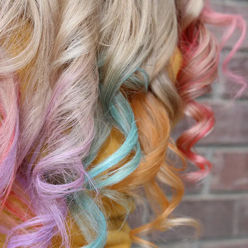 New Hair Chalk Comb Set For Kids Temporary Washable Hair Dye Comb Toy Pretend Play Makeup Gift For Girls