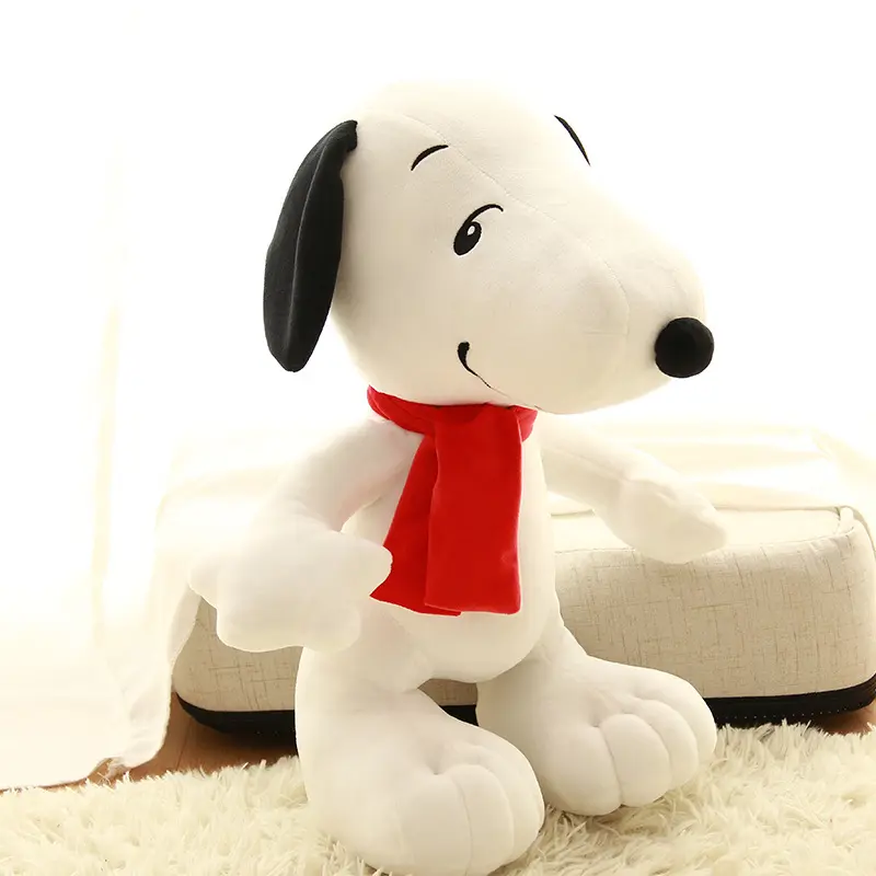 Snoopy Plush Toy Kawaii Big Size White Dog Soft Pillow Stuffed Doll Cartoon Animal Birthday Gifts For Girlfriends Kids Decorate