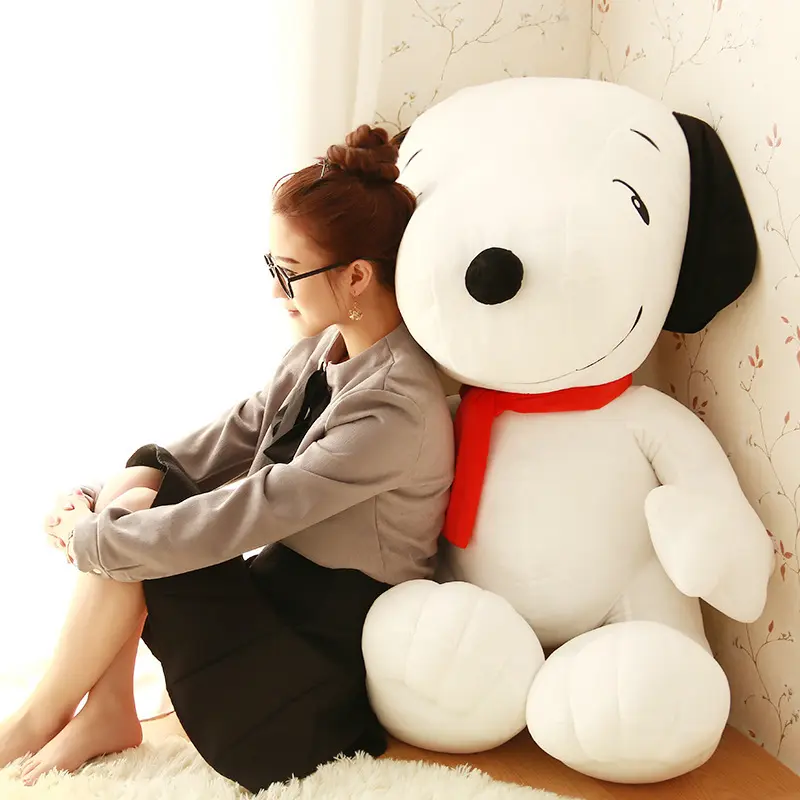 Snoopy Plush Toy Kawaii Big Size White Dog Soft Pillow Stuffed Doll Cartoon Animal Birthday Gifts For Girlfriends Kids Decorate