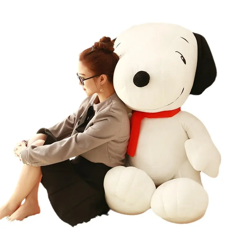 Snoopy Plush Toy Kawaii Big Size White Dog Soft Pillow Stuffed Doll Cartoon Animal Birthday Gifts For Girlfriends Kids Decorate