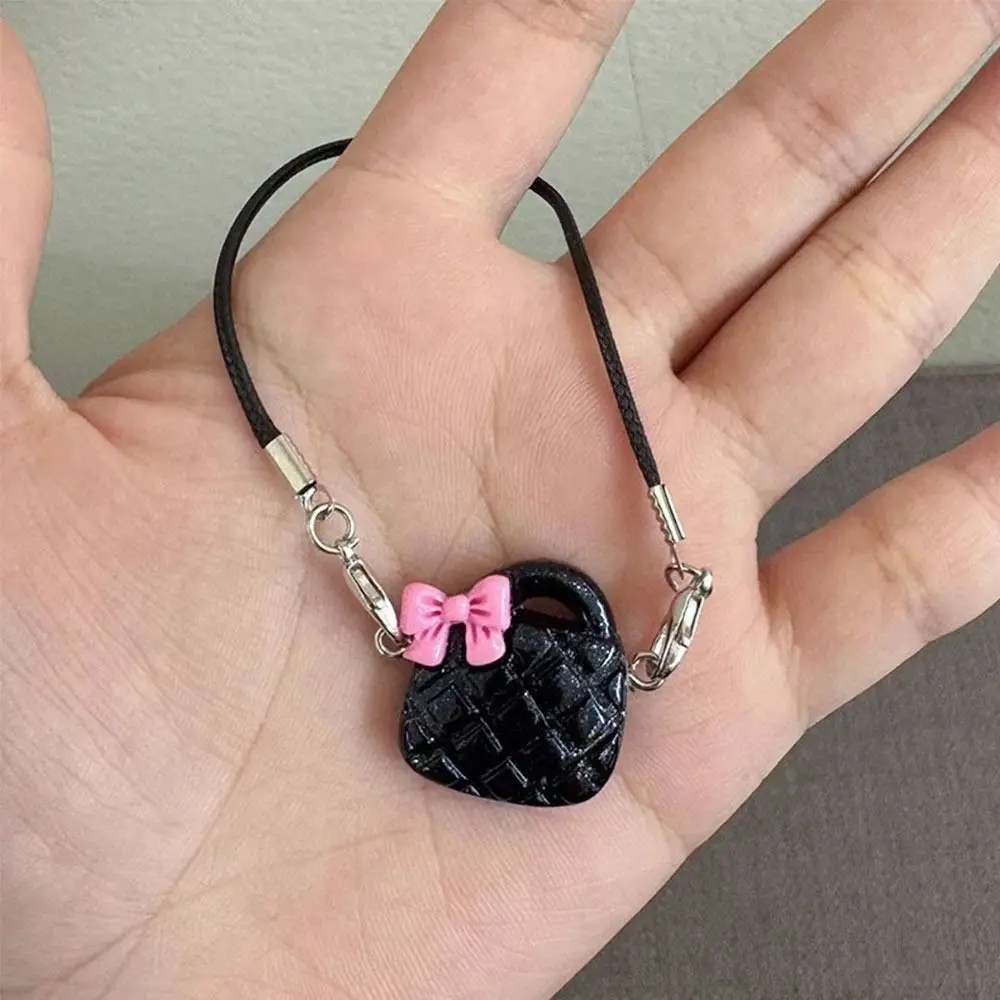 Plastic Mini Doll Dollhouse Resin Cup Crossbody Baby Bow Bag Decorated Fashion Doll Accessories for 10/15cm Plush Toy