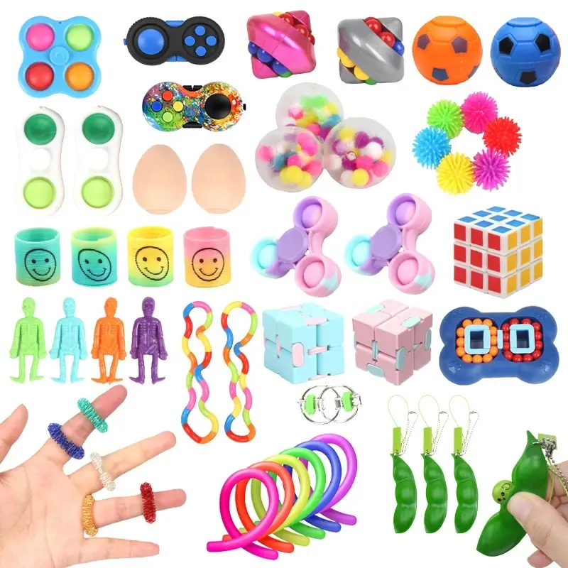 10-100pcs/set Random Fidget Toys Mys-tery Gifts Pack Surprise Bag Fidget Set Antistress Various Relief Toys for Kids Top Selling