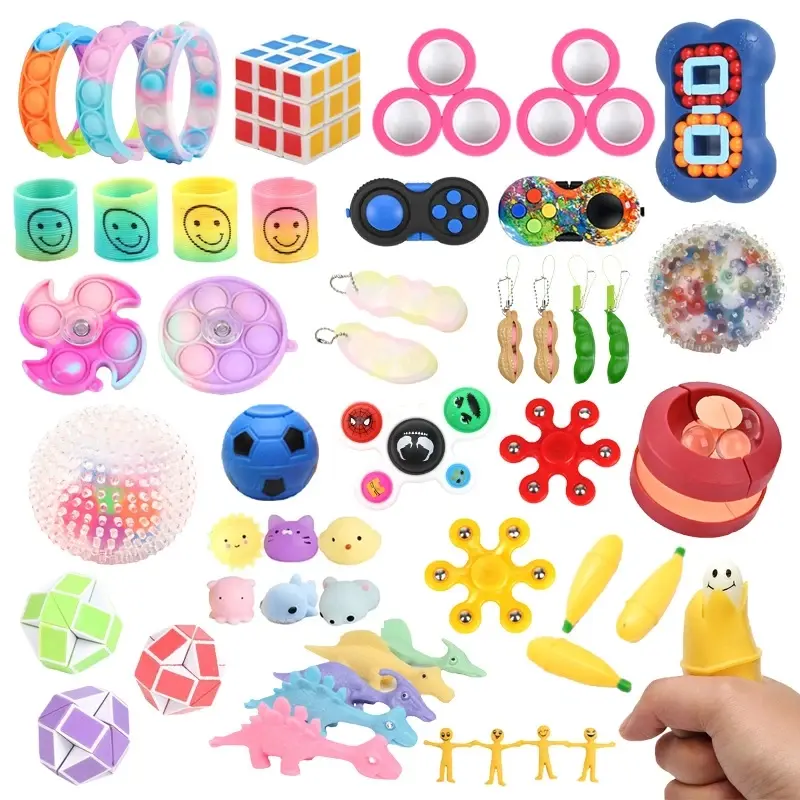 10-100pcs/set Random Fidget Toys Mys-tery Gifts Pack Surprise Bag Fidget Set Antistress Various Relief Toys for Kids Top Selling