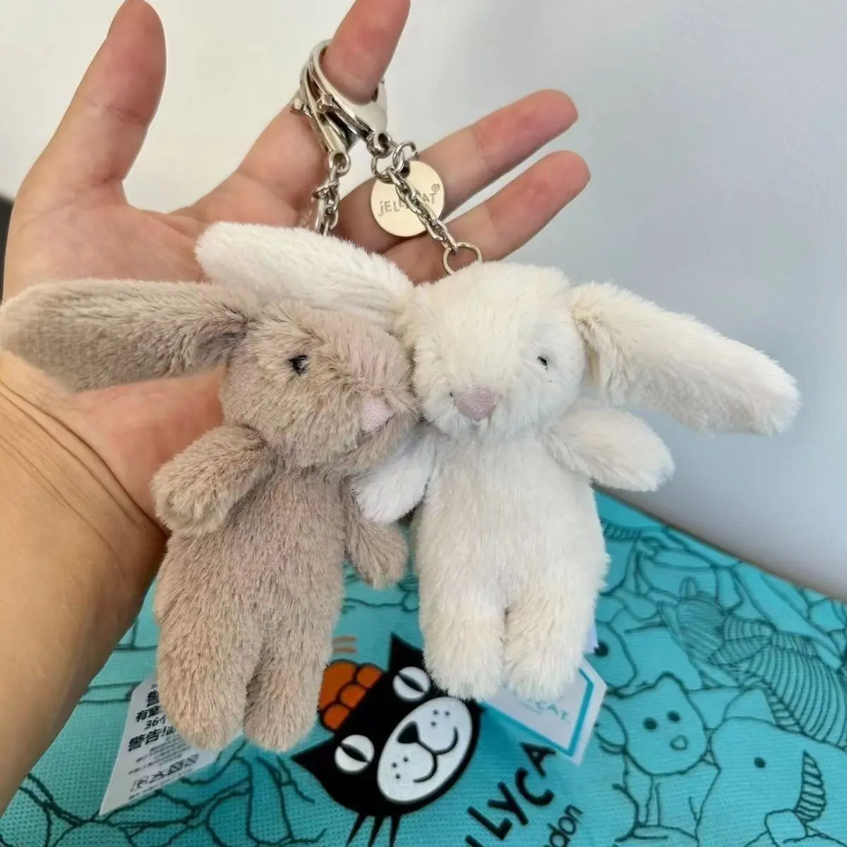 Jelly Cat Bonnie Rabbit Keychain Pendant Plush Toy Cloth Doll Children'S Doll Baby Pendant Birthday Gift Cute Special Offer