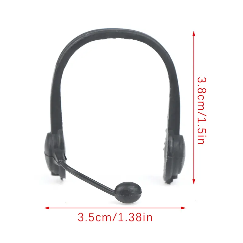 2Pcs 1:12 Dollhouse Miniature Earphone Headset Headphone Model Home Living Scene Decor Toy Doll House Accessories