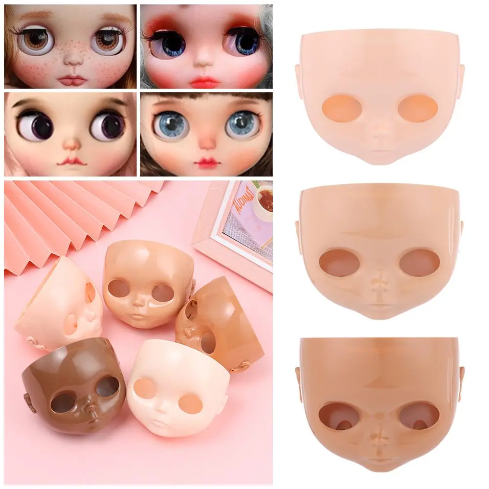 1Pcs 1/6 Blyth Doll Factory 30cm Plastic Blyth DIY Doll Faceplate With Backplate Change Makeup Faceplate Screw Toys Accessories