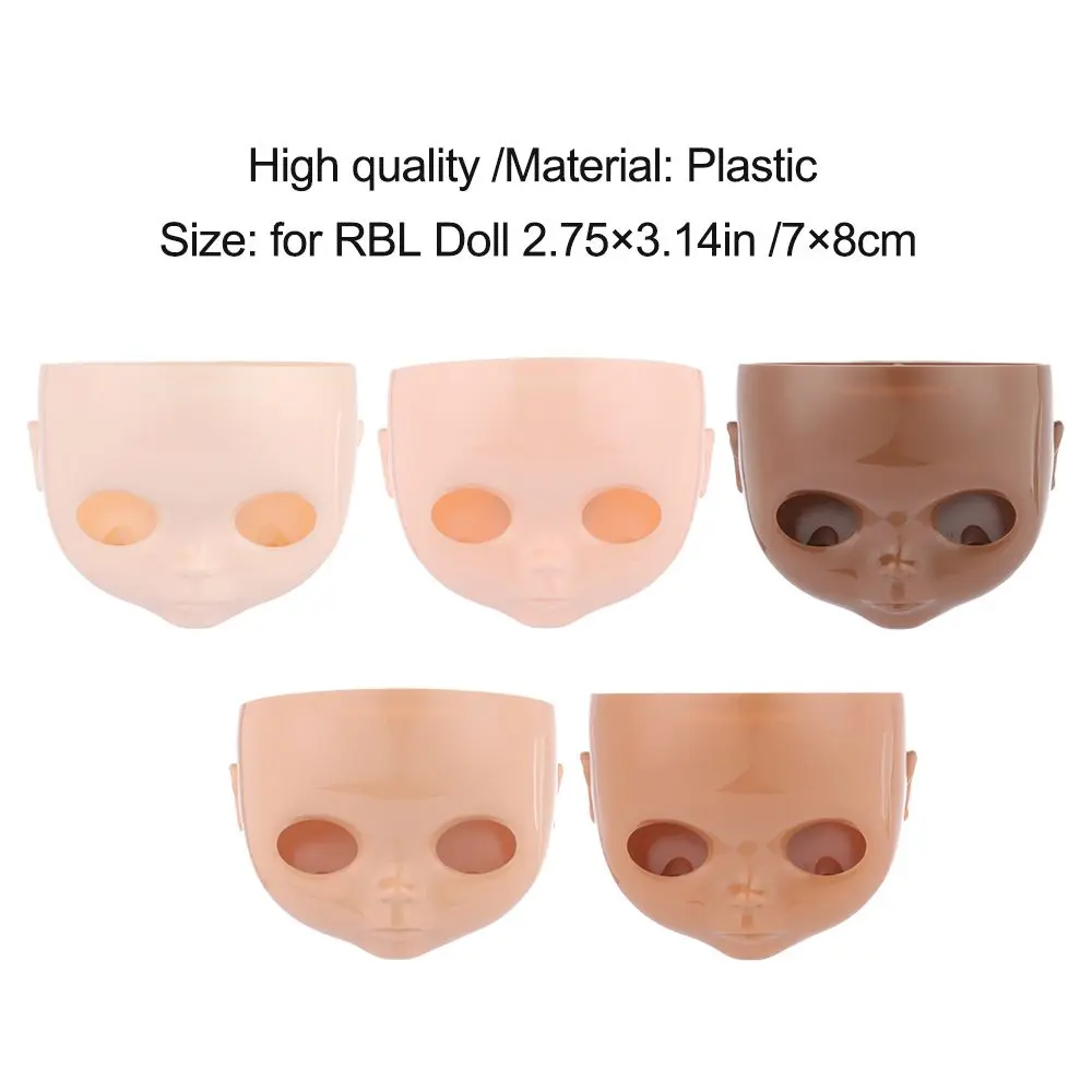 1Pcs 1/6 Blyth Doll Factory 30cm Plastic Blyth DIY Doll Faceplate With Backplate Change Makeup Faceplate Screw Toys Accessories