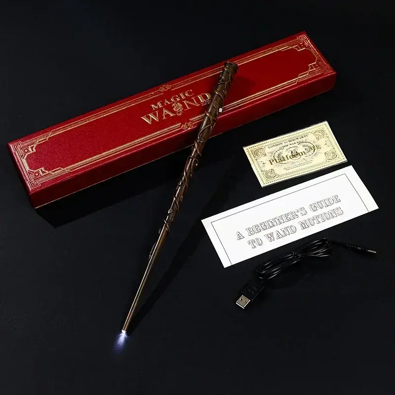 5 Kinds Cosplay Show Magic Wand WITH LED Children Decoration Toy Accessories For Kids Bacchetta Di Plastic Magic Stick
