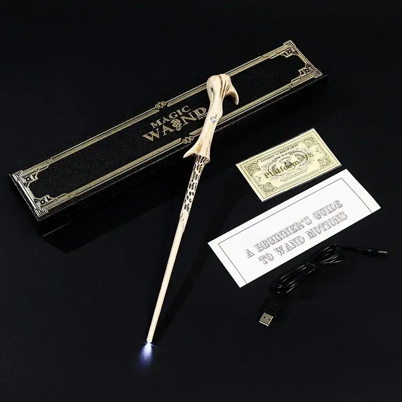 5 Kinds Cosplay Show Magic Wand WITH LED Children Decoration Toy Accessories For Kids Bacchetta Di Plastic Magic Stick