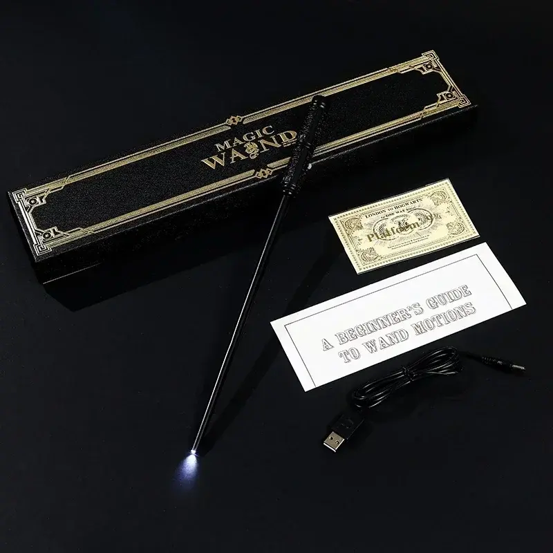 5 Kinds Cosplay Show Magic Wand WITH LED Children Decoration Toy Accessories For Kids Bacchetta Di Plastic Magic Stick