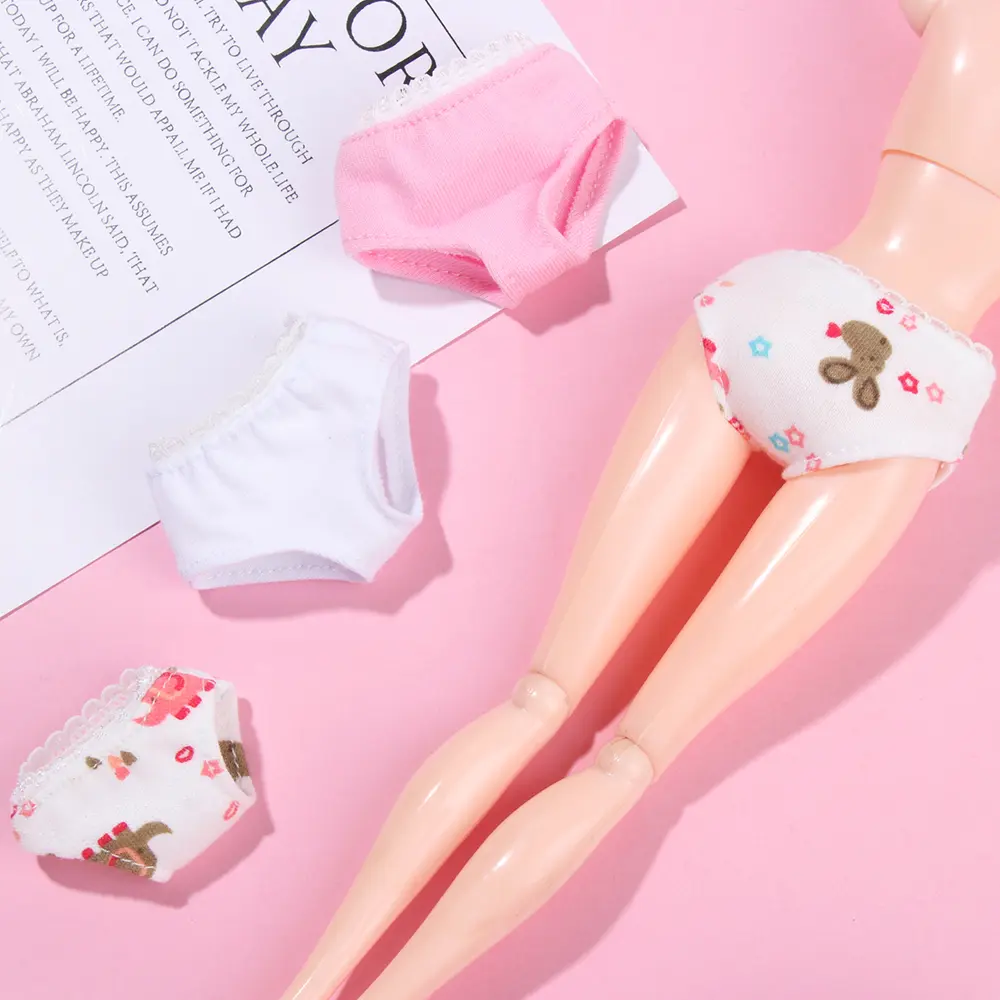 1PC Multi Size Doll's Briefs Underwear Suitable for 1/12 1/6 1/4 1/3 Doll DIY Dollhouse Clothes Accessories Toys Girl Gift