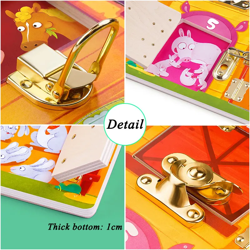Children Learn To Unlock Busy Board Toys Montessori Unlock Game Self-Care Ability Training Preschool Children Educational Toys