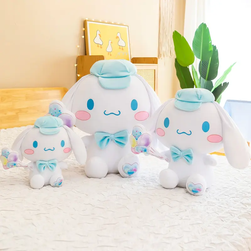 Sanrio Kawaii Balloon Cinnamoroll Cartoon Cute Stuffed Toys Plushier Soft Pillow Birthday Gift Plush Dolls Gift For Girlfriend