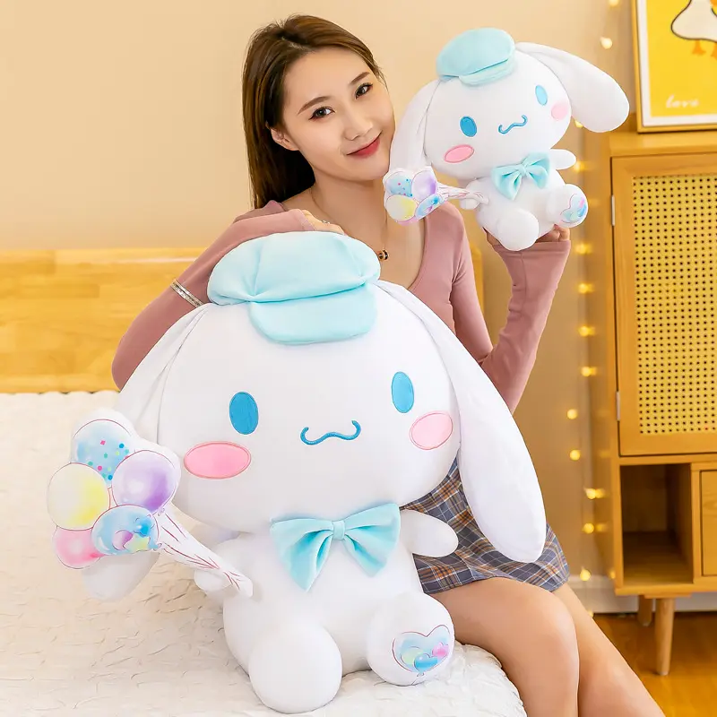 Sanrio Kawaii Balloon Cinnamoroll Cartoon Cute Stuffed Toys Plushier Soft Pillow Birthday Gift Plush Dolls Gift For Girlfriend