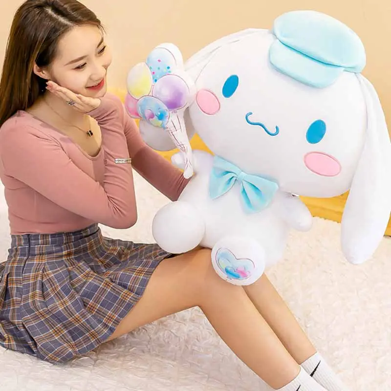 Sanrio Kawaii Balloon Cinnamoroll Cartoon Cute Stuffed Toys Plushier Soft Pillow Birthday Gift Plush Dolls Gift For Girlfriend