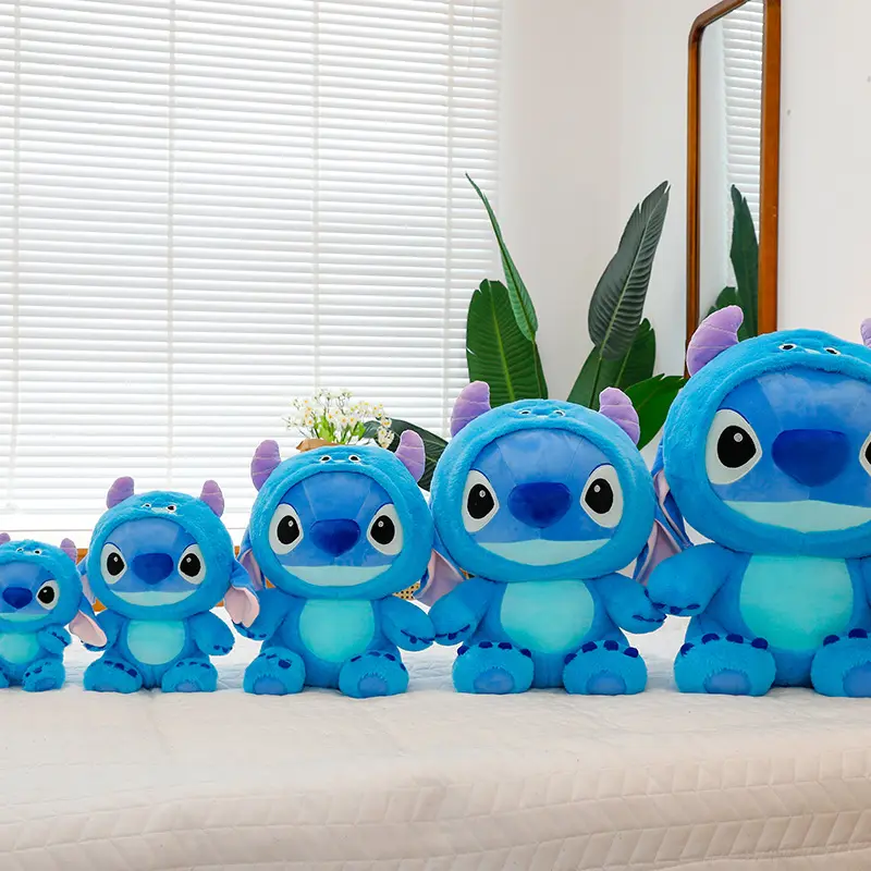 Big Size 55cm Cartoon Plush Toy Dolls Stitch Sullivan Doll Blue Stitch Kids Christmas Pillow Doll Baby Cloth Doll Ornament Gift