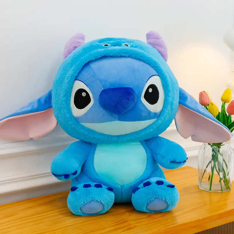 Big Size 55cm Cartoon Plush Toy Dolls Stitch Sullivan Doll Blue Stitch Kids Christmas Pillow Doll Baby Cloth Doll Ornament Gift