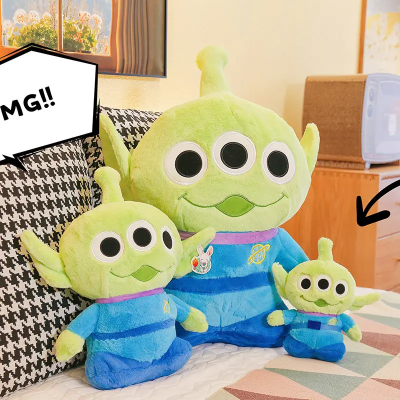 20cm Disney Toy Story Alien Plush Toys Kawaii Three-eyed Monster Plush Doll Cartoon Alien Stuffed Pillow Birthday Gift For Boyst