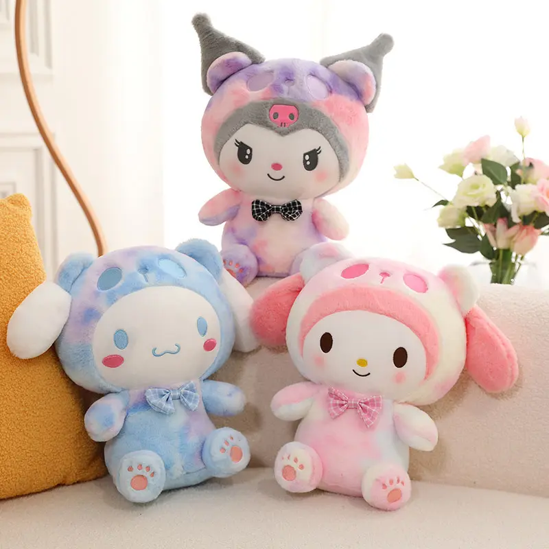 25/40Cm Sanrio Anime Toys Kawaii Kuromi Mymelody Cinnamorol Plush Soft Stuffed Animals Dolls Plushie Children's Gift Decor
