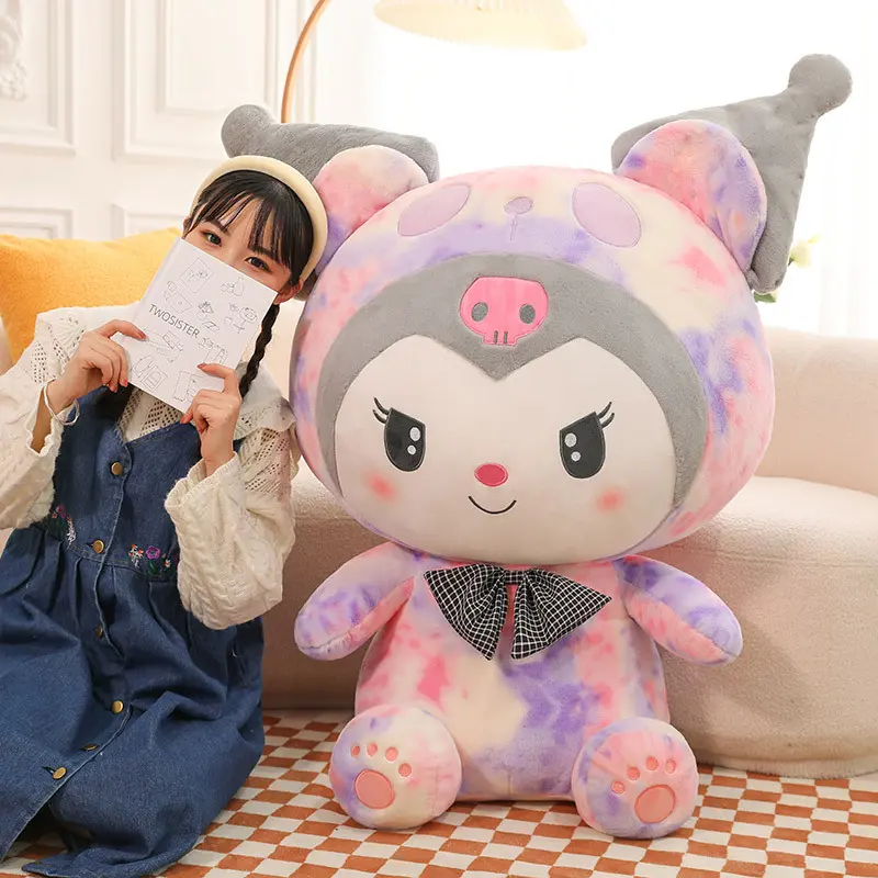 25/40Cm Sanrio Anime Toys Kawaii Kuromi Mymelody Cinnamorol Plush Soft Stuffed Animals Dolls Plushie Children's Gift Decor
