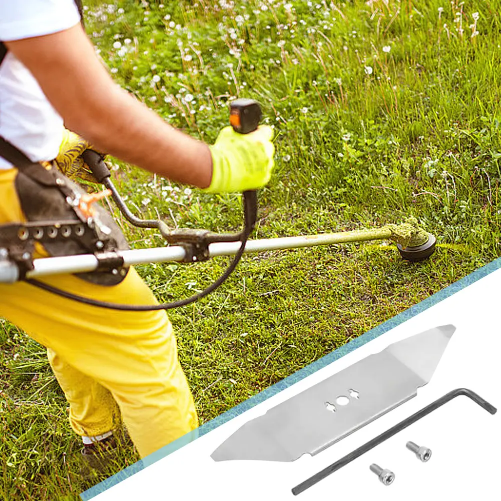 Stainless Steel Garden Lawn Mower Accessories with Hex Wrench Professional Lawn Mower Blade Knife for Robomow RX 1-5Set