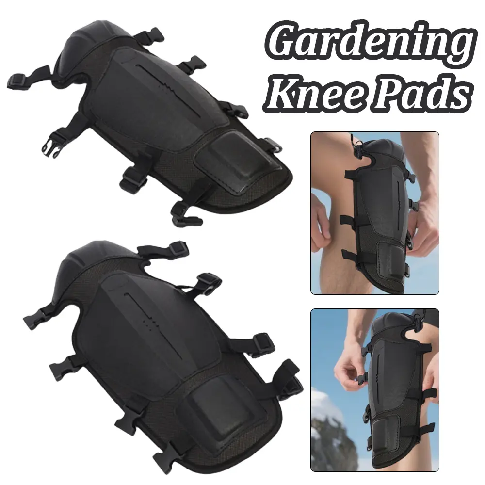 Mowing Shin Guards Protective 1Pair Weed Trimming Shin Guards Adjustable Strap Shank Protectors Kneeling Pads for Floor Cleaning
