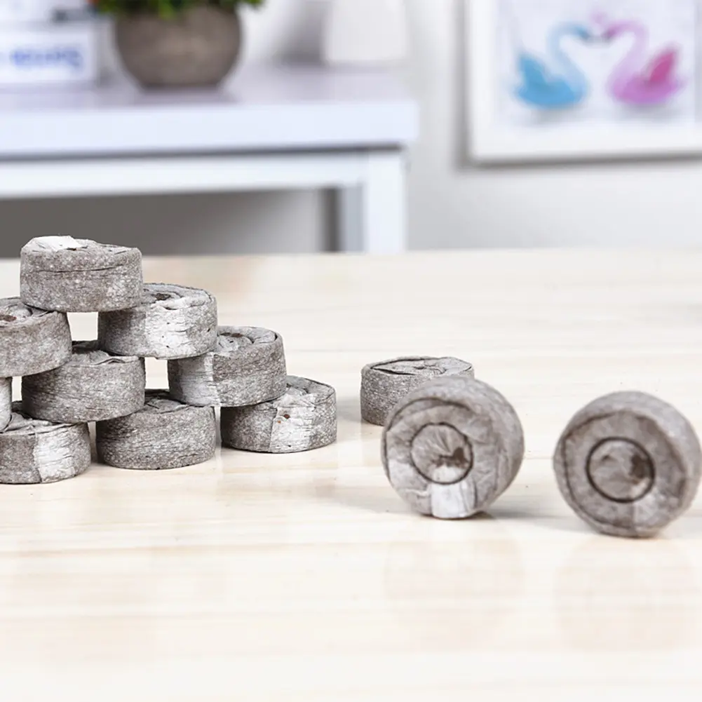 60-200PCS 30mm Pack Jiffy Peat Pellets Seedling Soil Block Maker Starting Transplanting Plugs Plant Germ Starter Tool for Garden