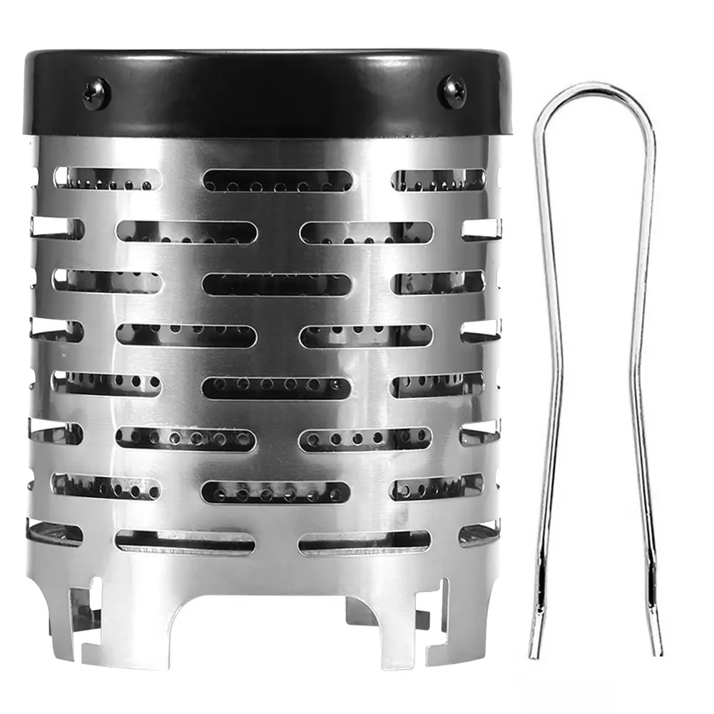 Warming Stove Cover Stainless Steel Tent Heating Cover Camping Stove Warming Stove Hood for Outdoor Backpacking Hiking