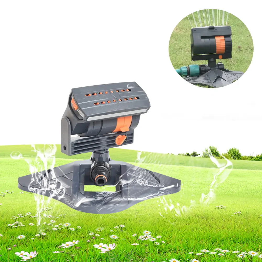 Large Coverage Lawn Sprinkler Adjustable Irrigation Watering System 16 Holes Plants Water Sprayer for Outdoor Yard Garden