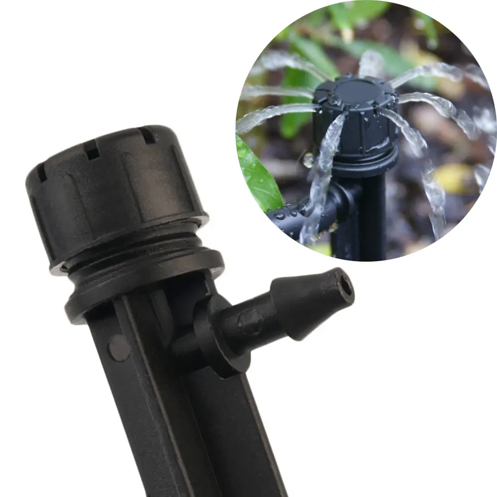 100-200PCS Micro Bubbler Drip Irrigation Adjustable Emitters Stake Water Dripper Farmland Watering connect to 4/7 mm Hose Parts
