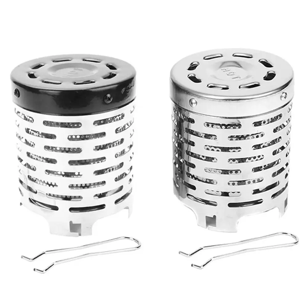Warming Stove Cover Stainless Steel Tent Heating Cover Camping Stove Warming Stove Hood for Outdoor Backpacking Hiking