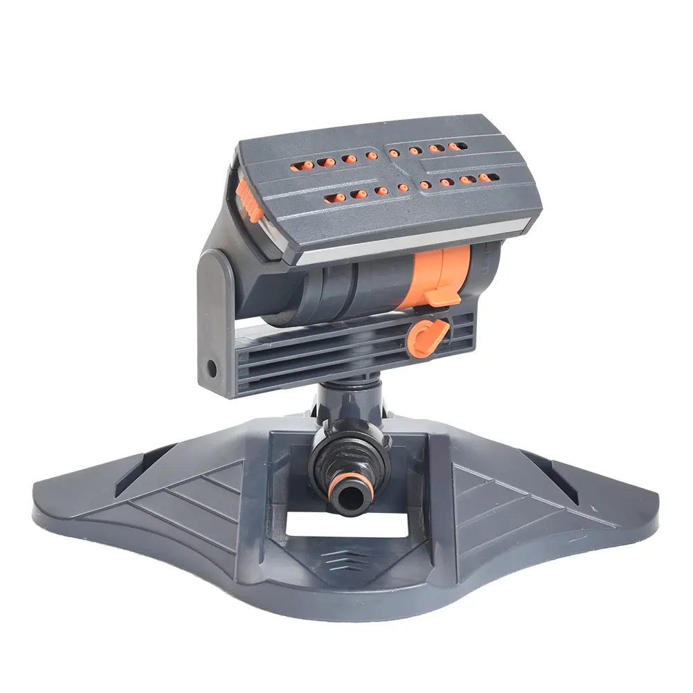 Mini Oscillating Sprinkler Adjustable Automatic Garden Sprinkler 16 Holes Large Coverage Lawn Sprinkler for Outdoor Yard Garden