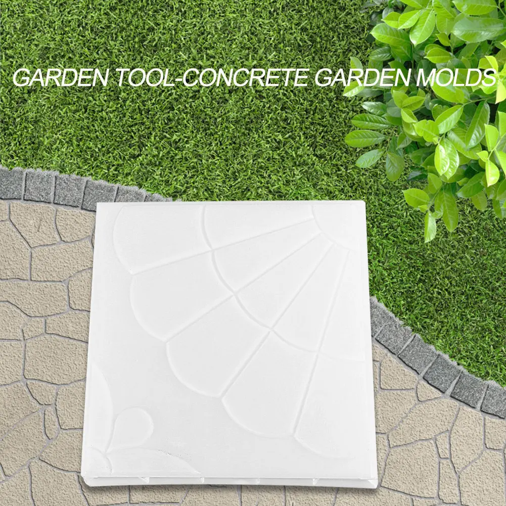 2-4PCS DIY Paving Brick Mould Walk Maker Reusable Concrete Path Maker Mold Stepping Stone Paver Tools For Lawn Patio Yard Garden