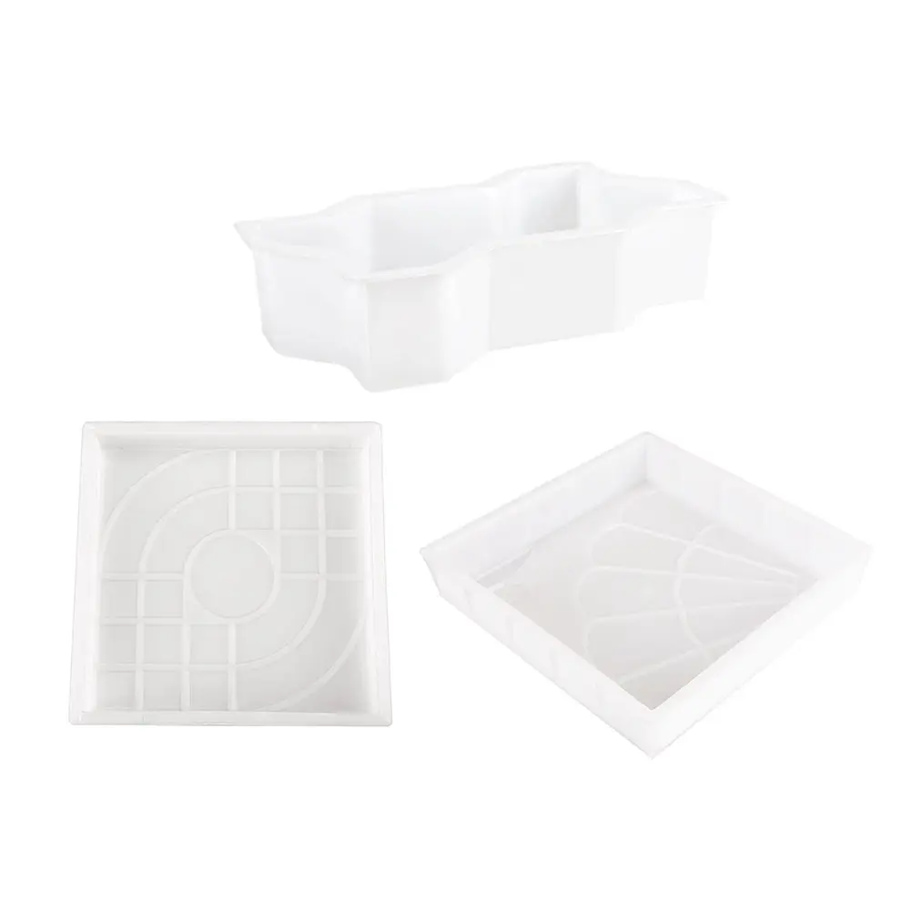 2-4PCS DIY Paving Brick Mould Walk Maker Reusable Concrete Path Maker Mold Stepping Stone Paver Tools For Lawn Patio Yard Garden